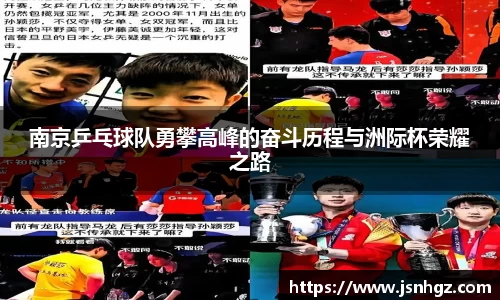 南京乒乓球队勇攀高峰的奋斗历程与洲际杯荣耀之路